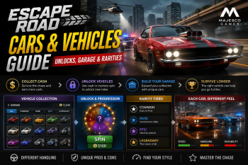 Escape Road Cars & Vehicles Guide: Unlocks & Garage